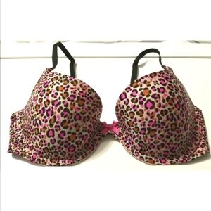 Victoria’s Secret 32D colorful animal print Demi bra